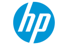 The image shows the HP logo. It consists of a blue circle with the lowercase white letters "h" and "p" in a modern, sans-serif font positioned diagonally from lower left to upper right within the circle.