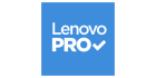 A blue square with the white text "Lenovo PRO" and a white checkmark below the "O" in "PRO".