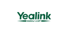 The image shows the Yealink logo, which features the word "Yealink" in bold, green letters with a slight shadow effect. Below "Yealink" is the tagline "EASY VOIP" in smaller green letters, with two horizontal green lines on either side. The background is white.